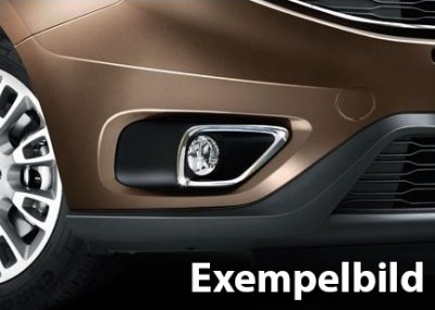 Dimljusringar i rostfritt stål till Fiat 500X 2015-
