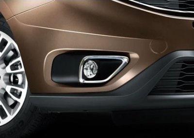 Dimljusringar i Rostfritt stål till Fiat Dobló från 2015-