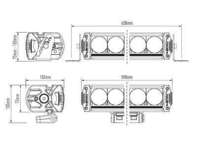 Lazer LED-ramp Triple-R 1250 SmartView - 590 mm - 12170 lumen