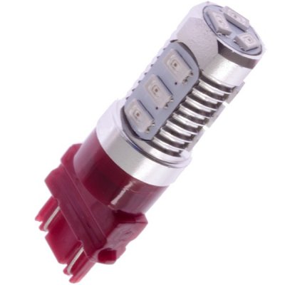 Diodlampa 12V 12xDiod Röd 3157