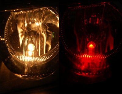 Diodlampa 12V 1xDiod Röd (liten spridning) W5W
