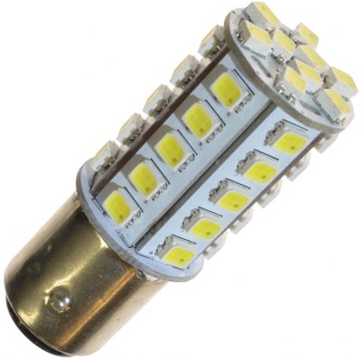 Diodlampa 12V 39xSMD vit/gul BAY15d