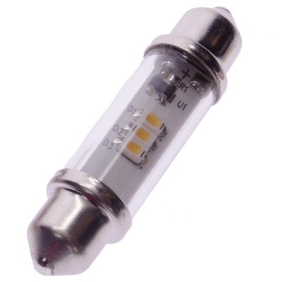 Diodlampa 12V 3xDiod Varmvit 42mm Festoon/spollampa