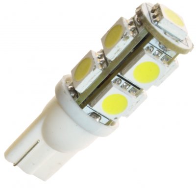 Diodlampa 12V 9xSMD W5W