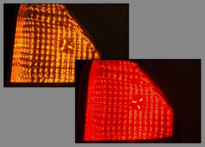 Diodlampa 12V 60xSMD röd/gul BAY15d