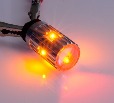 Diodlampa 12V 6xDiod Gul/Orange PWY24W