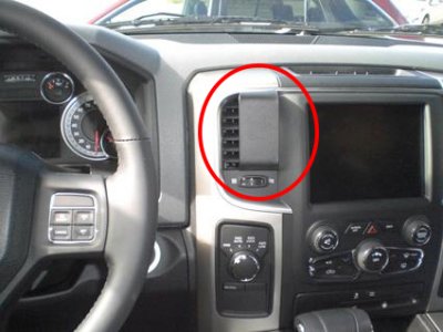 Mobilhållare Dodge Ram från 2013-2018