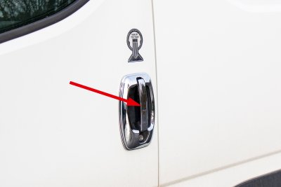 Dörrhandtag smal modell i Rostfritt stål till Peugeot Boxer 2007-/2014-