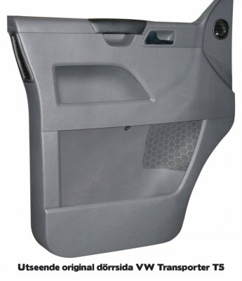 Dörrsidor för 4 st 6,5"-högtalare till VW Transporter T5 2003- & 2010-2015