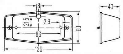Positionsljus "Double Burner" - BA15s