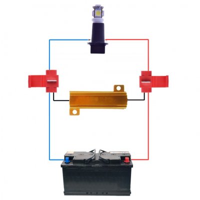 Effektmotstånd 12V - 21 Watt / 1 st