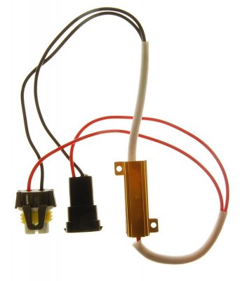 Effektmotstånd 12V - HB3, HB4, H10, 9005, 9006
