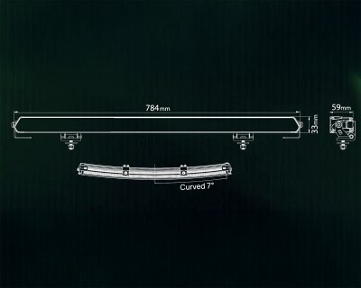 EPIX31 Slim Curved LED Ramp 31 162W - Kompakt extraljus med Powerboost