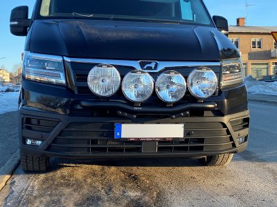 Extraljusfäste för 4 extraljus i Aluminium till Volkswagen Crafter från 2017-