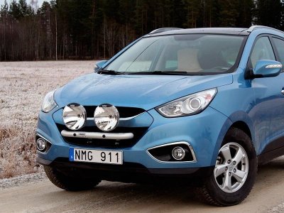 Extraljusfäste i Aluminium till Hyundai iX35 2010-2015
