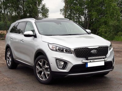 Extraljusfäste i Aluminium till Kia Sorento 2015-