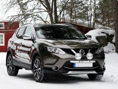 Extraljusfäste i Aluminium till Nissan Qashqai 2014-