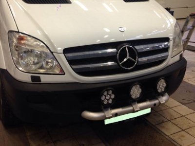 Extraljusfäste i Aluminium till Mercedes-Benz Sprinter 2006-2012