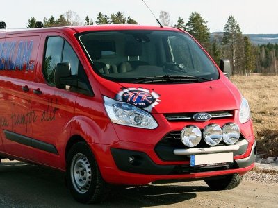 Extraljusfäste i Aluminium till Ford Transit Custom 2013-2017