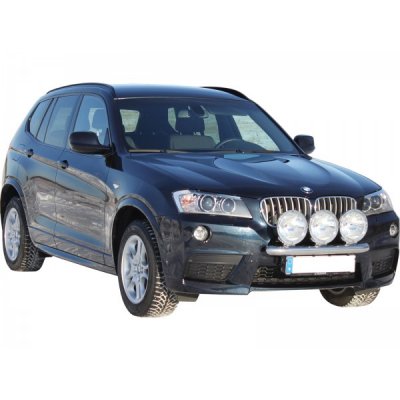 Extraljusfäste i Rostfritt stål för 3 extraljus till BMW X3 F25 2010-2017