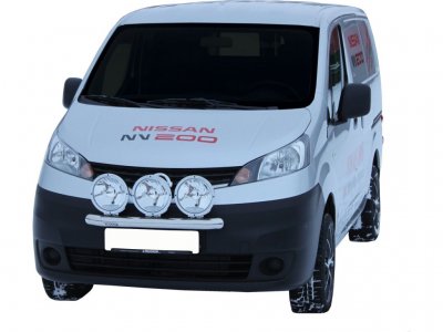 Extraljusfäste i Rostfritt stål för 3 extraljus till Nissan NV200 från 2010-