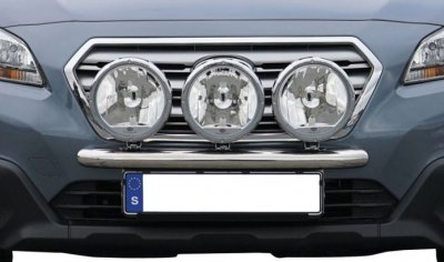 Extraljusfäste i Rostfritt stål för 3 extraljus till Subaru Outback 2015-