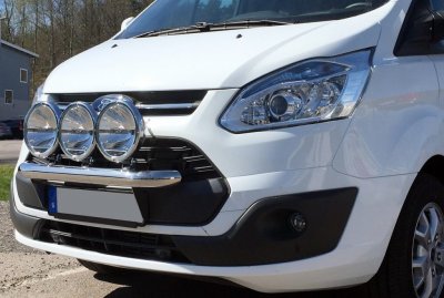 Extraljusfäste i Rostfritt stål till Ford Transit Custom från 2013-2017