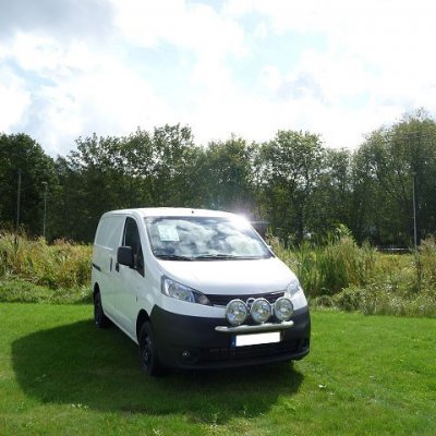 Extraljusfäste i Rostfritt stål till Nissan NV 200 2010-
