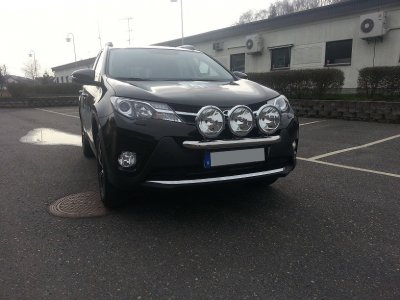 Extraljusfäste i Rostfritt stål till Toyota RAV4 2013-