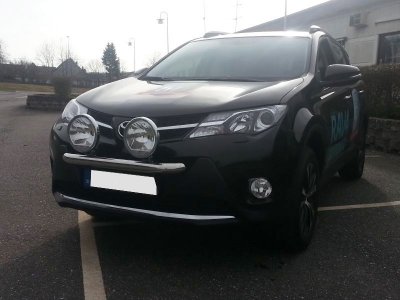 Extraljusfäste i Rostfritt stål till Toyota RAV4 2013-