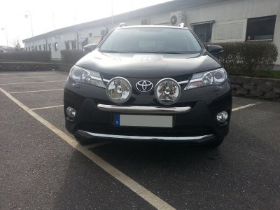 Extraljusfäste i Rostfritt stål till Toyota RAV4 2013-