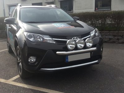 Extraljusfäste i Rostfritt stål till Toyota RAV4 2013-