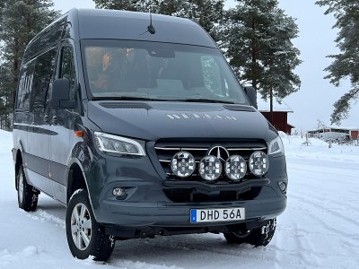 Extraljusfäste för 4 extraljus Mercedes Sprinter från 2018- och nyare