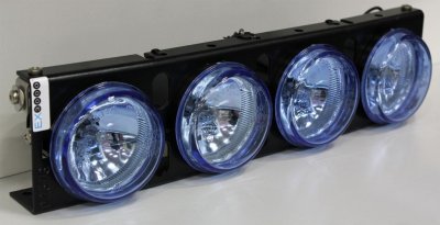 Extraljusramp EX 3000 Ultra med 4 extraljus och blått glas