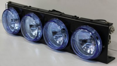 Extraljusramp EX 3000 Ultra med 4 extraljus och blått glas