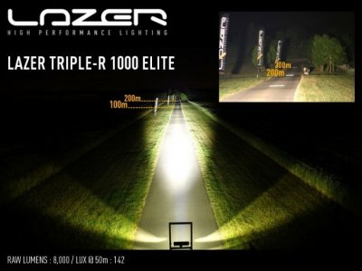 Extraljusramp LAZER Tripple-R 1000 Elite