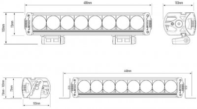 Extraljusramp LAZER Tripple-R 1000 Elite