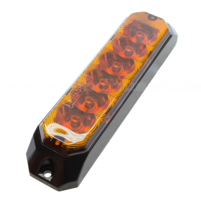 Blixtljus med 4/6 blixthuvuden i Orange | 9-36V | ECE R65