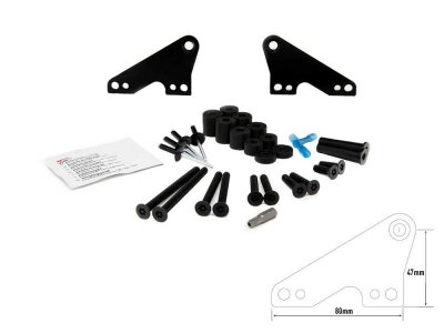 Universalfäste för takmontering av LED-ramp - För bilar med takrails