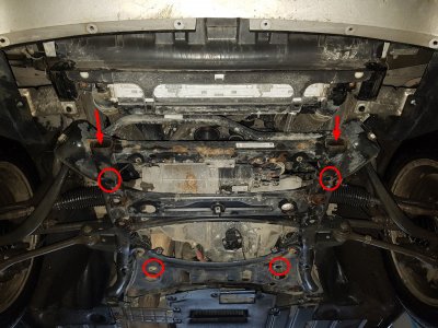 Monteringspunkter hasplåt BMW X3 (F25) från 2010-2017
