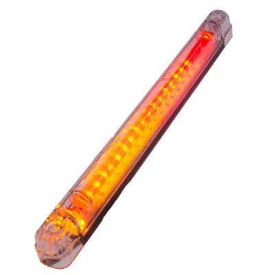 Fiberoptisk nätt 3-kammarlykta i LED | 12V-24V 237x20x20 mm