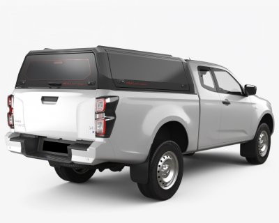 Flakkåpa Isuzu D-Max från 2020- | Space Cab (1,5-hytt)
