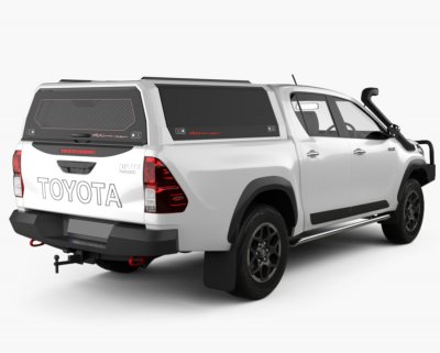 Flakkåpa Toyota Hilux från 2016- | Double Cab (Dubbelhytt)