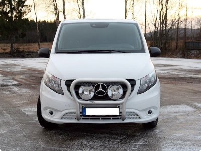Frontbåge i Aluminium för 2 extraljus till MB Vito/V-klass 2015-