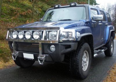 Frontbåge i Rostfritt stål till Hummer H3