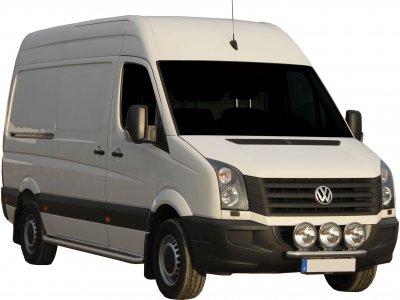 Extraljusfäste i Rostfritt stål till Volkswagen Crafter från 2006-2016