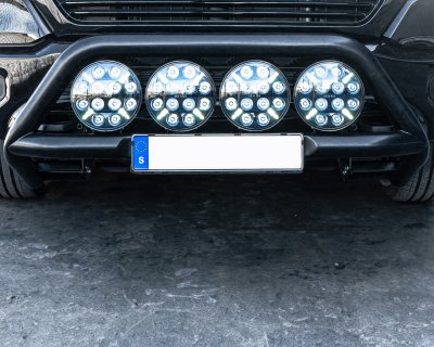 Frontbåge till Dodge RAM 1500 från 2020- | Pulverlackerad (svart satinmatt)