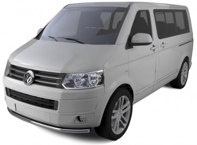 Frontrör i Rostfritt stål till Volkswagen Transporter T5 från 2010-2015