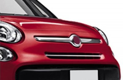 Övre grill i rostfritt stål till Fiat 500L 2013-
