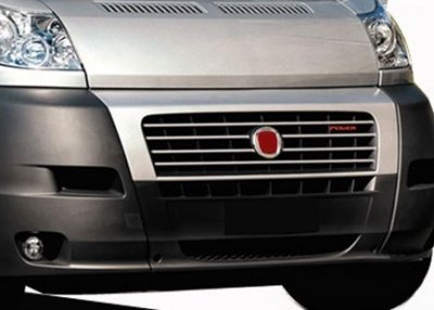 Grill i Rostfritt stål till Fiat Ducato 2007-2013